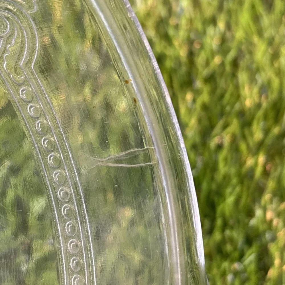 Fire-King Clear Glass‎ Scroll Pattern 3-Piece Bowl & Pie Plate Lot Vintage